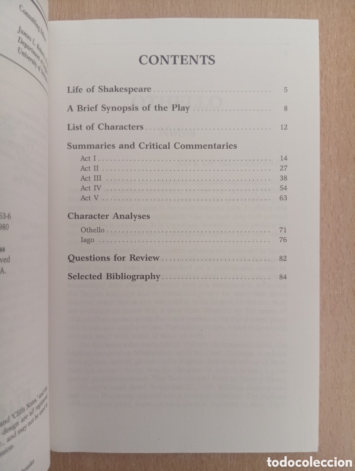 Libros de segunda mano: CLIFFS NOTES ON SHAKESPEARES OTHELLO - Foto 8
