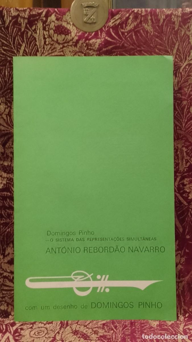 Libros de segunda mano: Domingos Pinho O Sistema das representa&ccedil;&otilde;es simult&acirc;neas Ant&oacute;nio Rebord&atilde;o Navarro