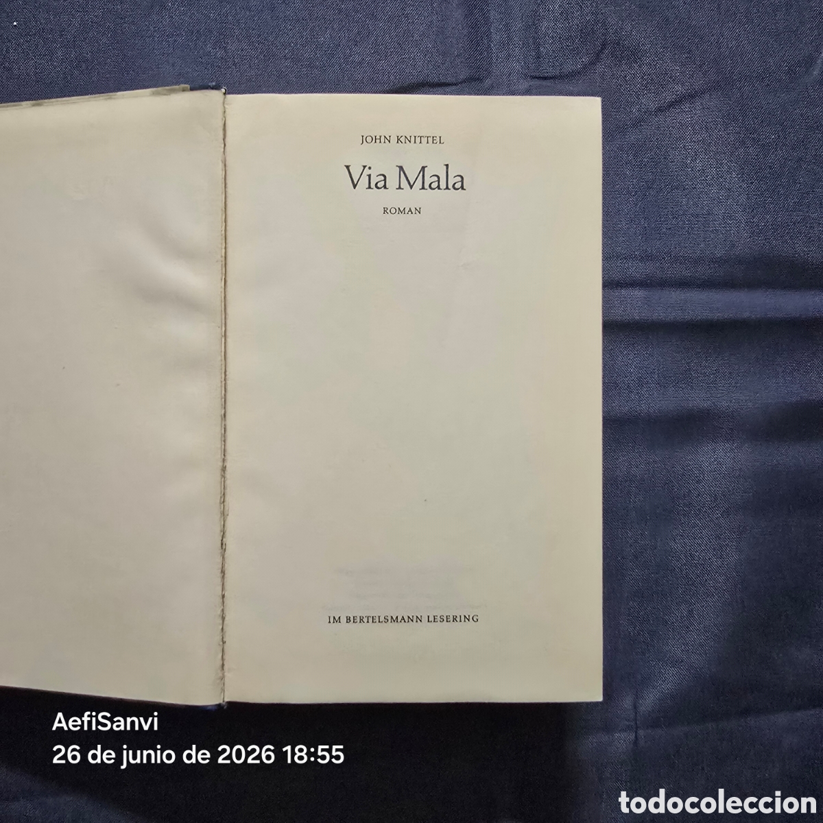 Libros de segunda mano: VIA MALA (JOHN KNITTEL) (ROMAN) - Foto 3