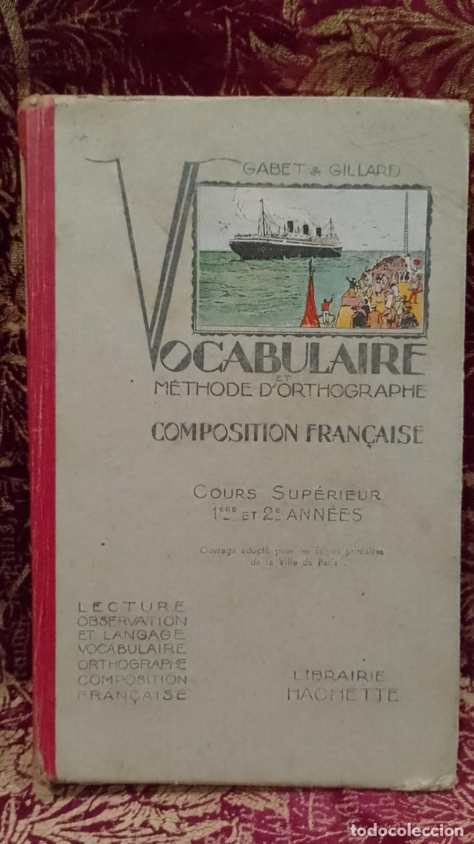 Libros de segunda mano: Vocabulaire M&eacute;thode D&acute;Orthographe 1946