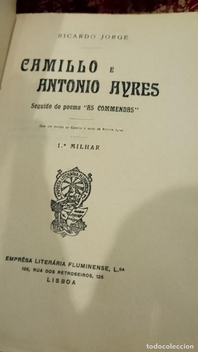 Libros de segunda mano: Camilo e Antonio Ayres 1925 Ricardo Jorge - Foto 6
