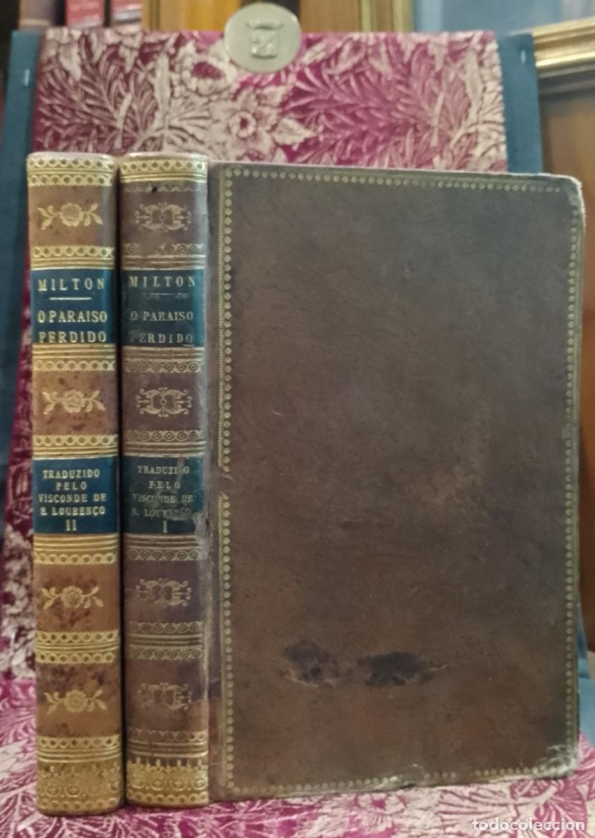 Libros de segunda mano: O Paraiso perdido 1823 Poema &Eacute;pico de Jo&atilde;o Milton