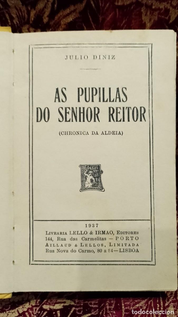 Libros de segunda mano: As Pupilas do Senhor Reitor 1937 Julio Diniz
