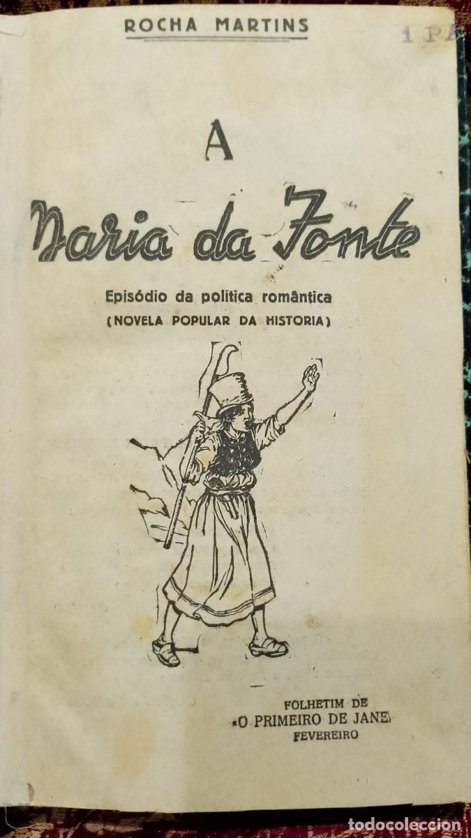 Libros de segunda mano: A Maria da Fonte - Rocha Martins