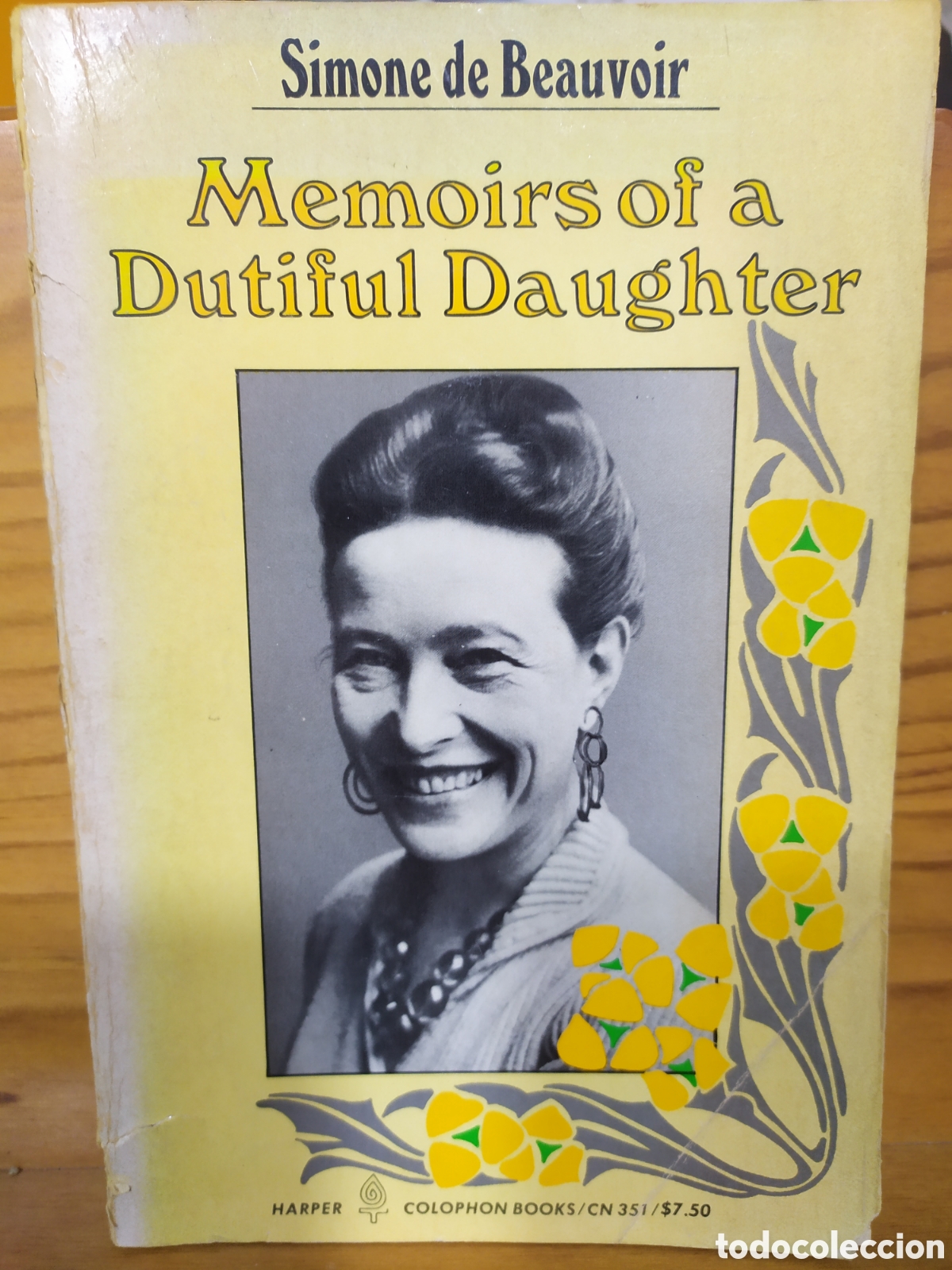 Libros de segunda mano: English Edition: Simone de Beauvoir, Memoirs of a Dutiful Daughter - Harper Colophon Books 1958. Lib