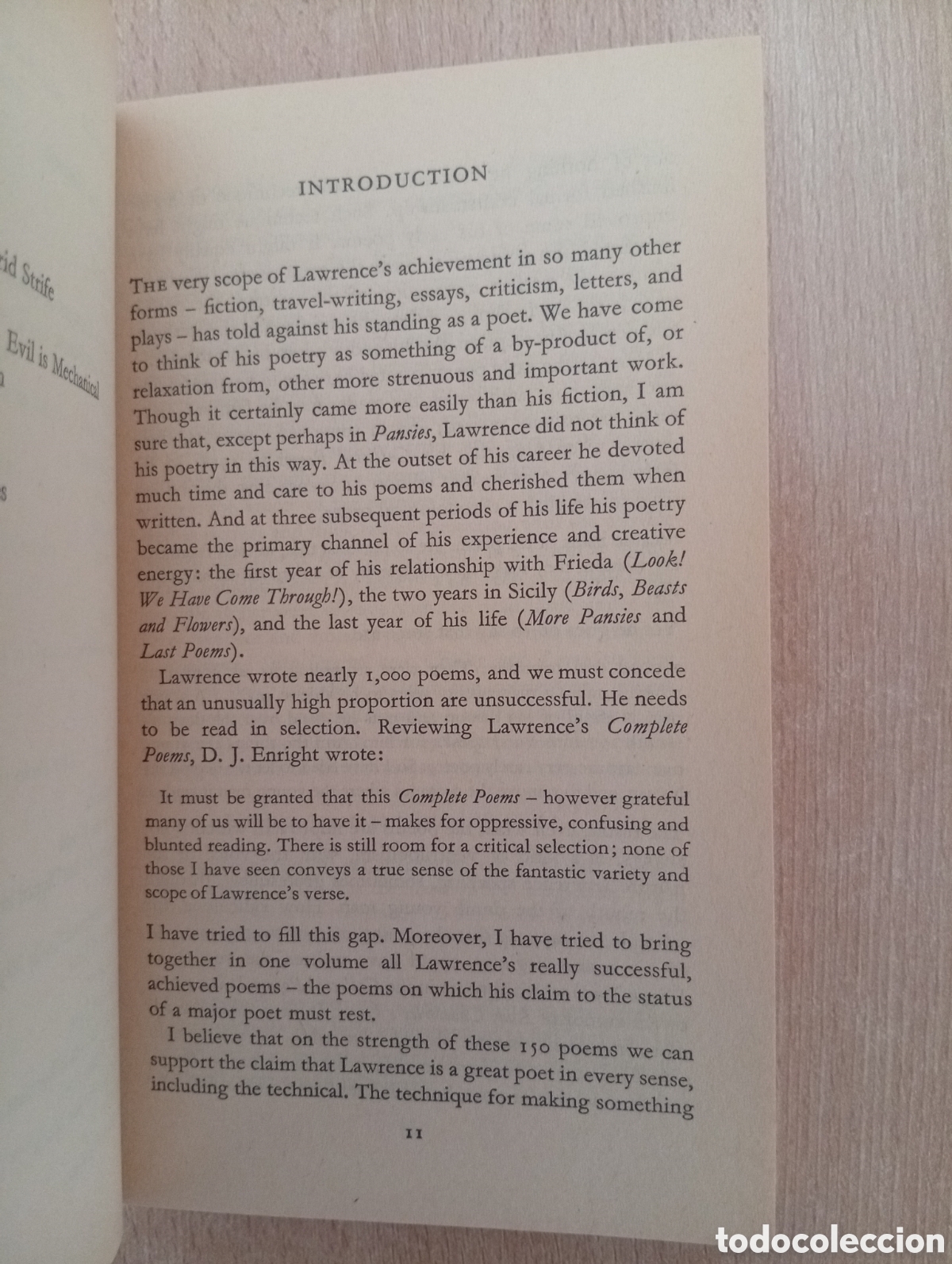 Libros de segunda mano: D.H. LAWRENCE. Selected Poems - Foto 9