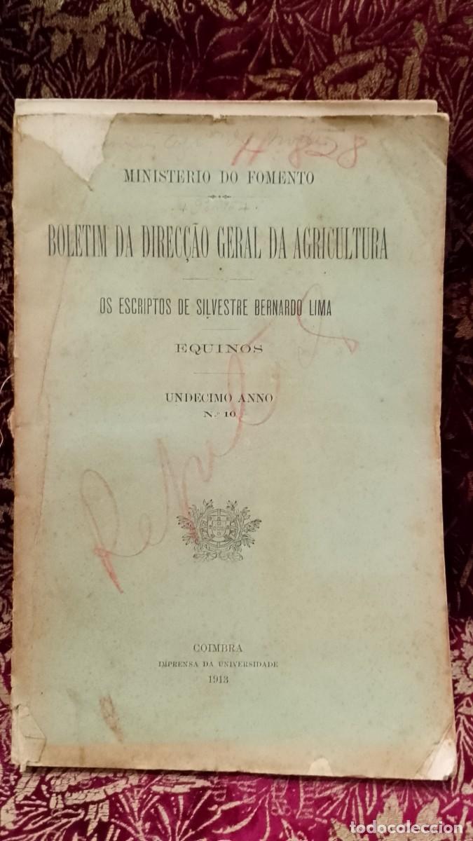 Libros de segunda mano: Os Escriptos de Silvestre Bernardo Lima 1913 Equinos (Cavalos)