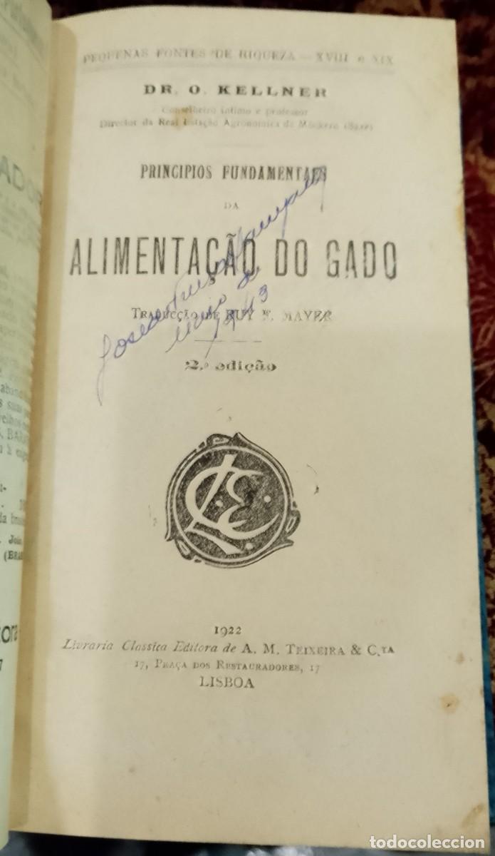 Libros de segunda mano: Alimenta&ccedil;&atilde;o do Gado 1922 Dr. O. Kellner - Foto 1