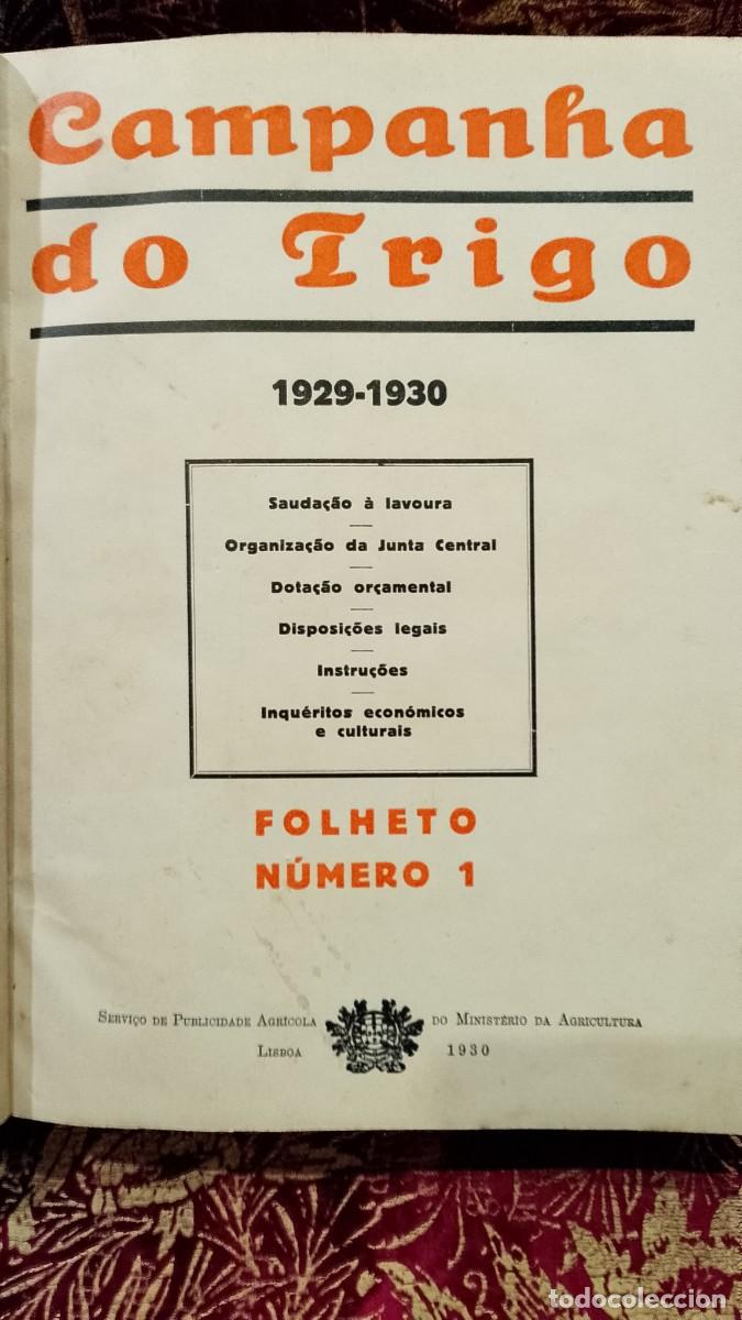 Libros de segunda mano: Folhetos Campanha do Trigo 1929/1930