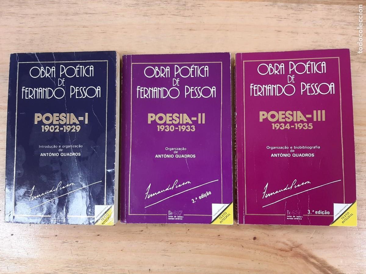 Libros de segunda mano: Obra Po&eacute;tica de Fernando Pessoa - Publica&ccedil;&otilde;es Europa-Am&eacute;rica (Mem Martins, 1987)