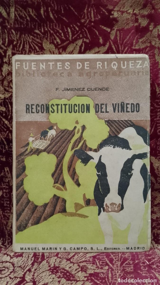 Libros de segunda mano: Reconstitucion del Vi&ntilde;edo 1934 F. Jimenez Cuende