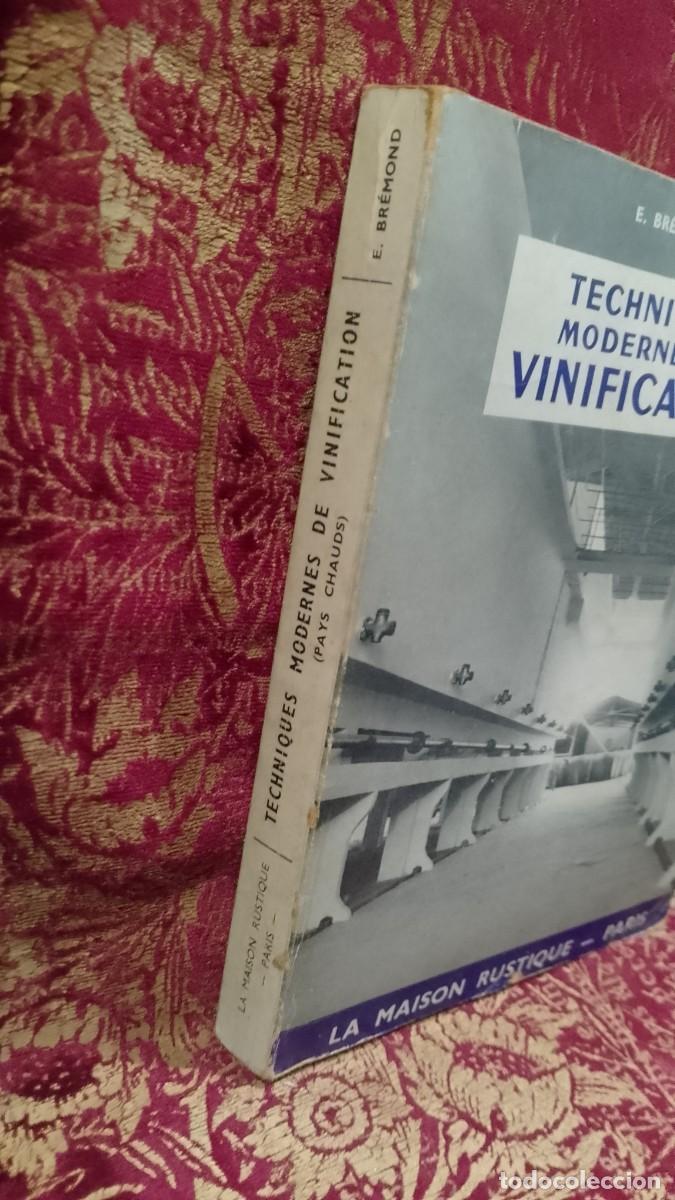 Libros de segunda mano: Techniques Modernes de Vinification 1957 E. Br&eacute;mond - Foto 2