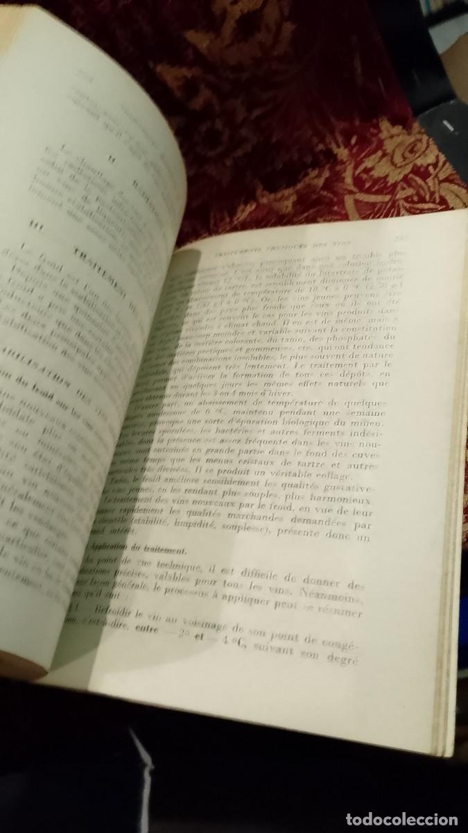 Libros de segunda mano: Techniques Modernes de Vinification 1957 E. Br&eacute;mond - Foto 3