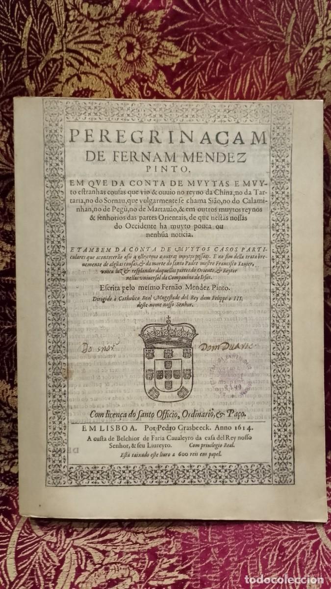 Libros de segunda mano: Peregrina&ccedil;&atilde;o de Fern&atilde;o Mendes Pinto Fac-S&iacute;mile 2014