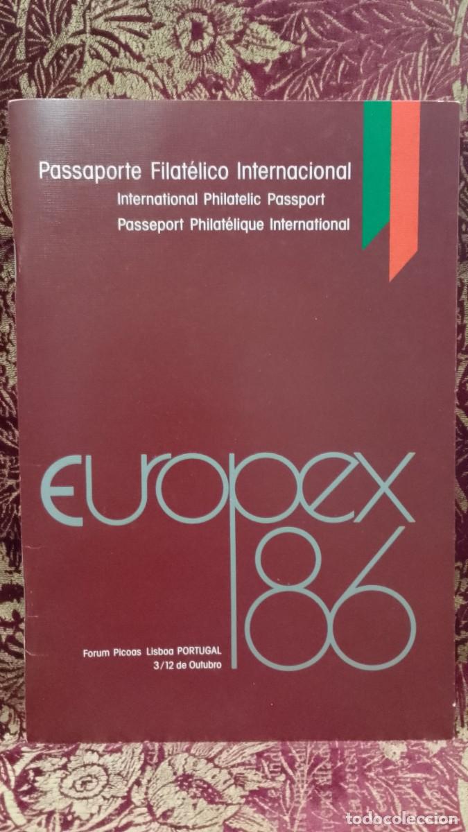 Libros de segunda mano: Passaporte Filat&eacute;lico Internacional Europex 86 - 26 Selos + Bloco