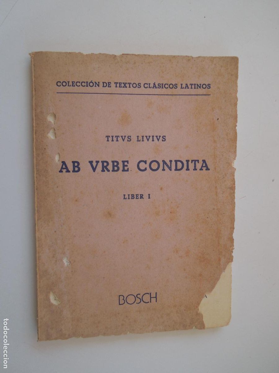 Libros de segunda mano: AB URBE CONDITA - TITUS LIVIUS - LIBER I BOSCH 1971.