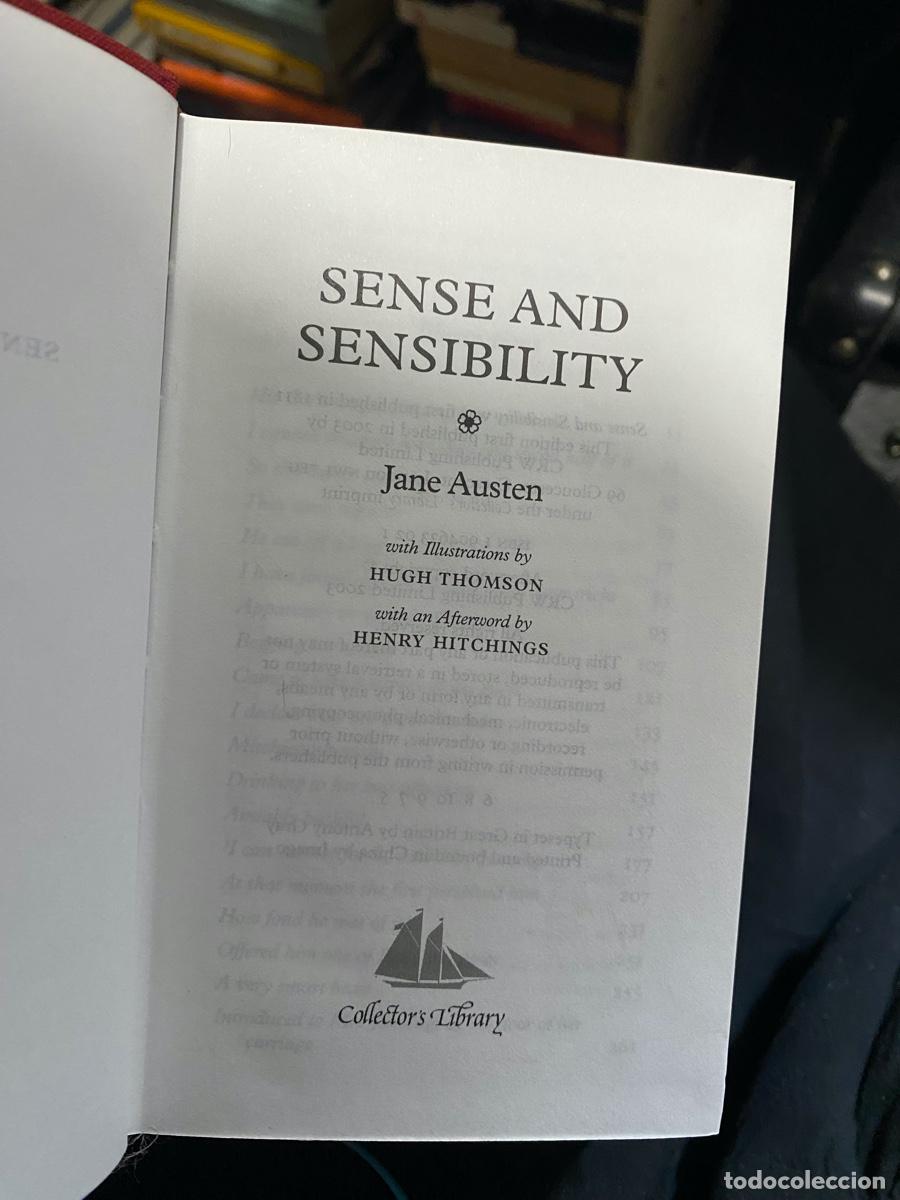 Libros de segunda mano: SENSE AND SENSIBILITY, JANE AUSTEN, COLLECTORS LIBRARY