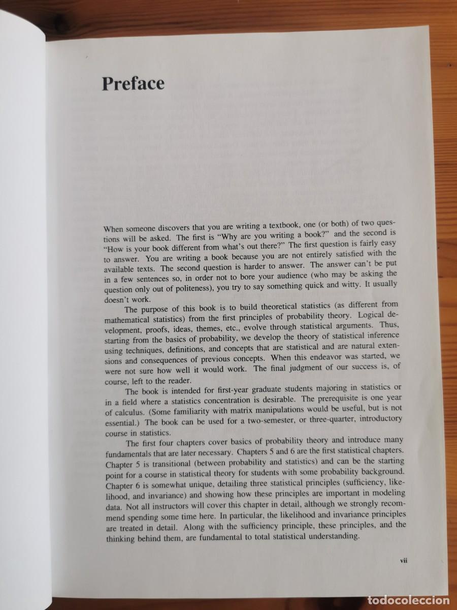 Libros de segunda mano: Statistical Inference - George Casella y Roger L. Berger - Foto 9