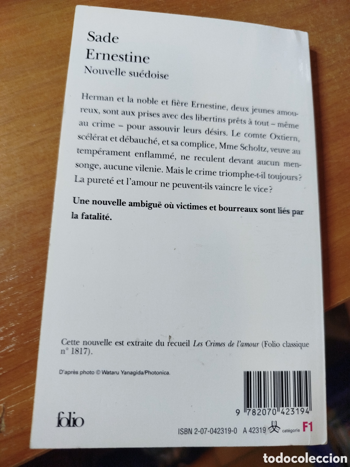 Libros de segunda mano: Sade. ernestine. Libro en franc&eacute;s - Foto 2