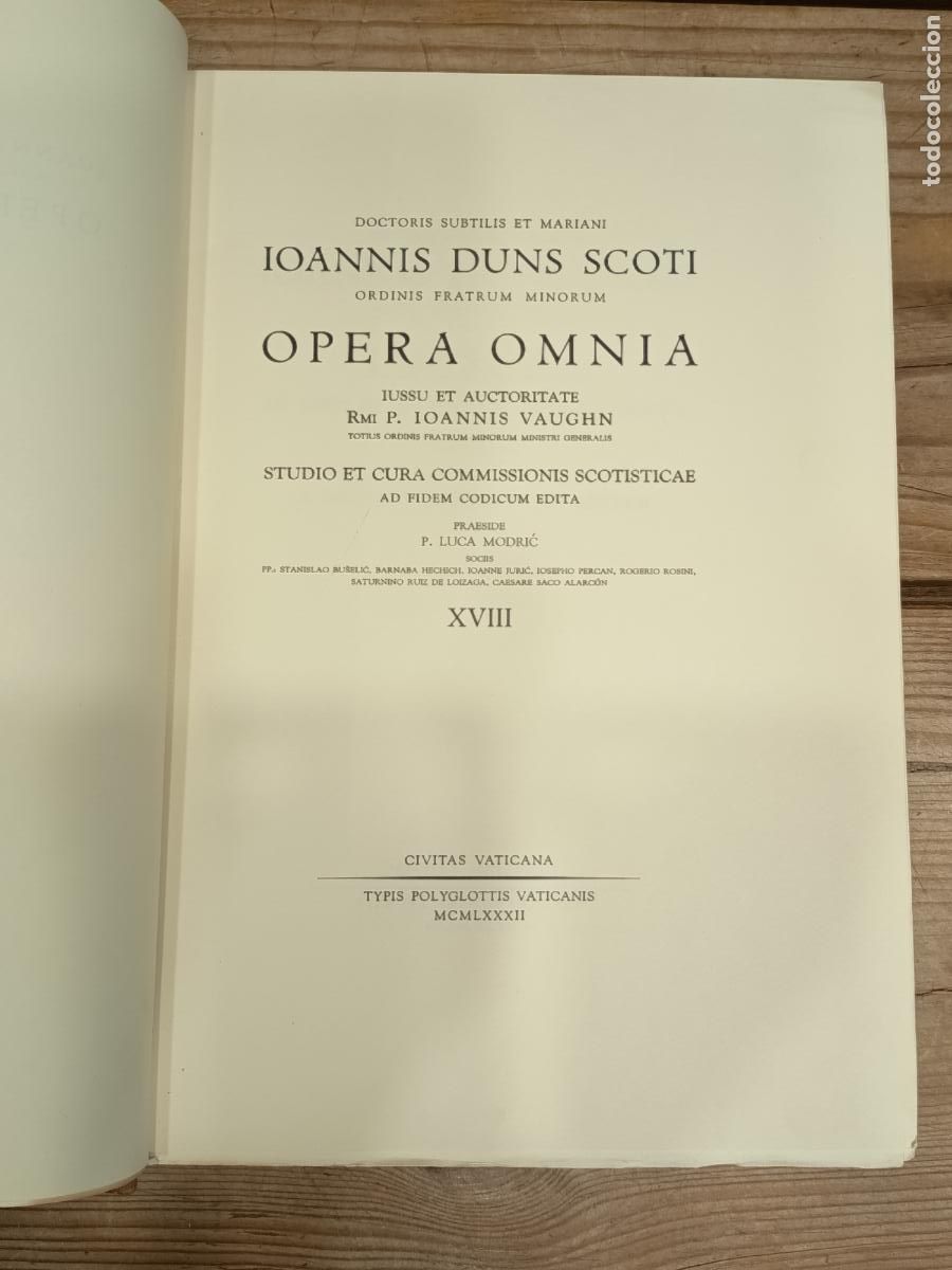 Libros de segunda mano: 1982 - IOANNIS DUNS SCOTI. Opera Omnia, XVIII - Foto 2