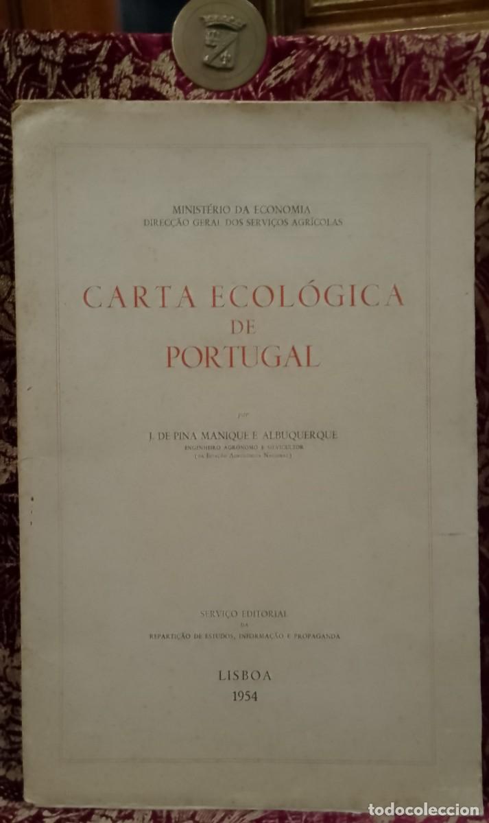 Libros de segunda mano: Carta Ecol&oacute;gica de Portugal 1954 J. de Pina Manique e Albuquerque