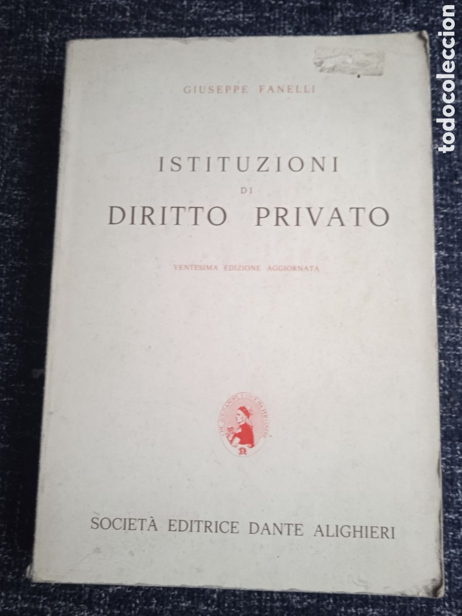 Libros de segunda mano: ISTITUZIONI DI DIRITTO PRIVATO / GIUSEPPE FANELLI -EN ITALIANO