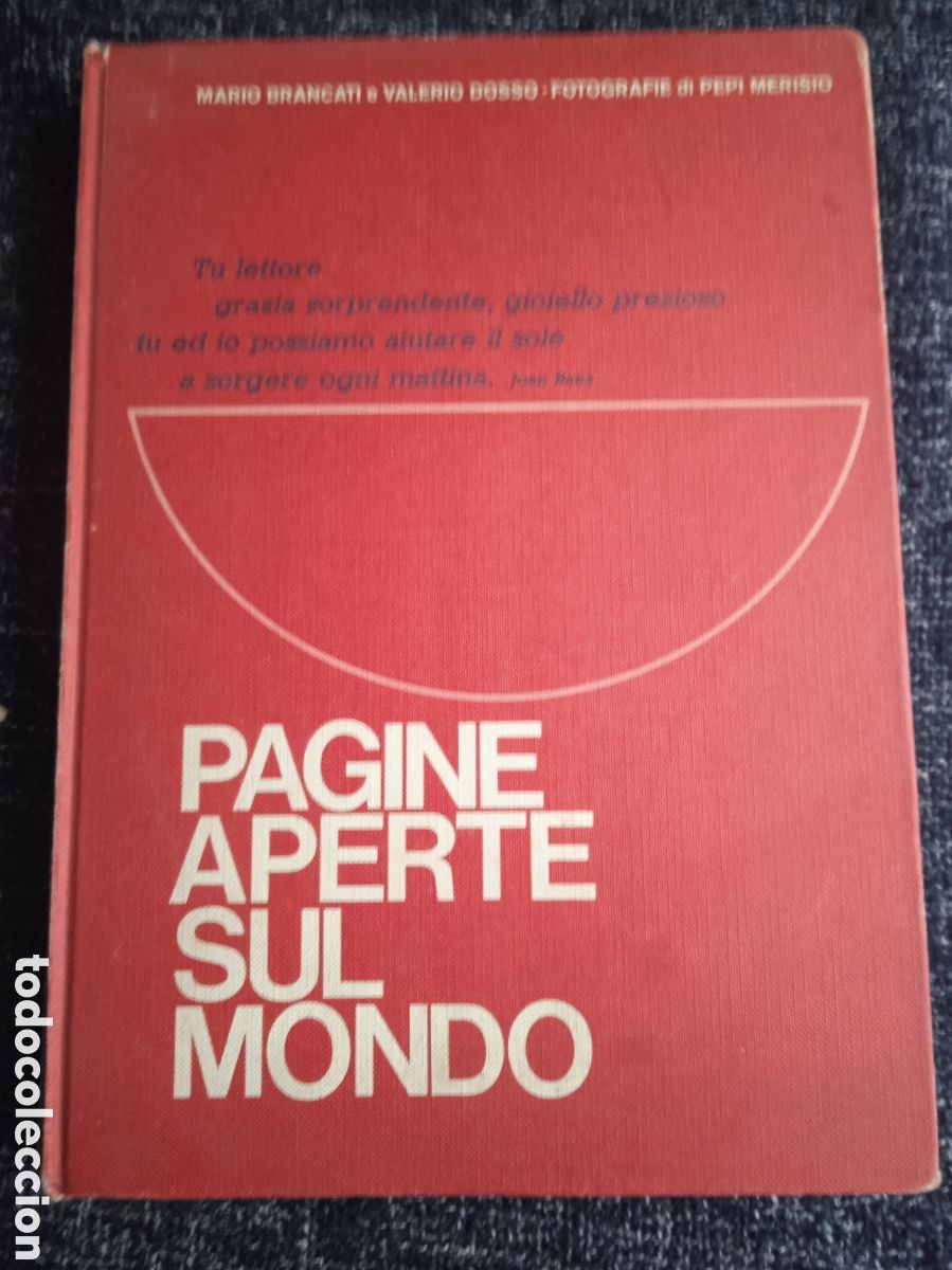 Libros de segunda mano: PAGINE APERTE SUL MONDO -EN ITALIANO