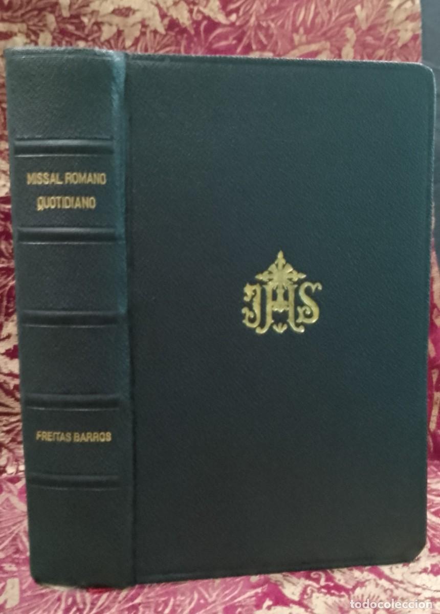 Libros de segunda mano: Missal Romano Quotidiano 1955 Monsenhor Freitas Barros