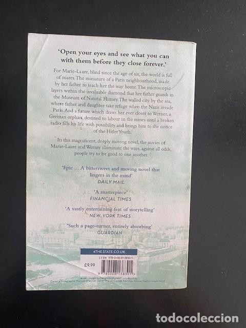 Libros de segunda mano: ALL THE LIGHT WE CANNOT SEE by ANTHONY DOERR. Paperback Book. - Foto 2