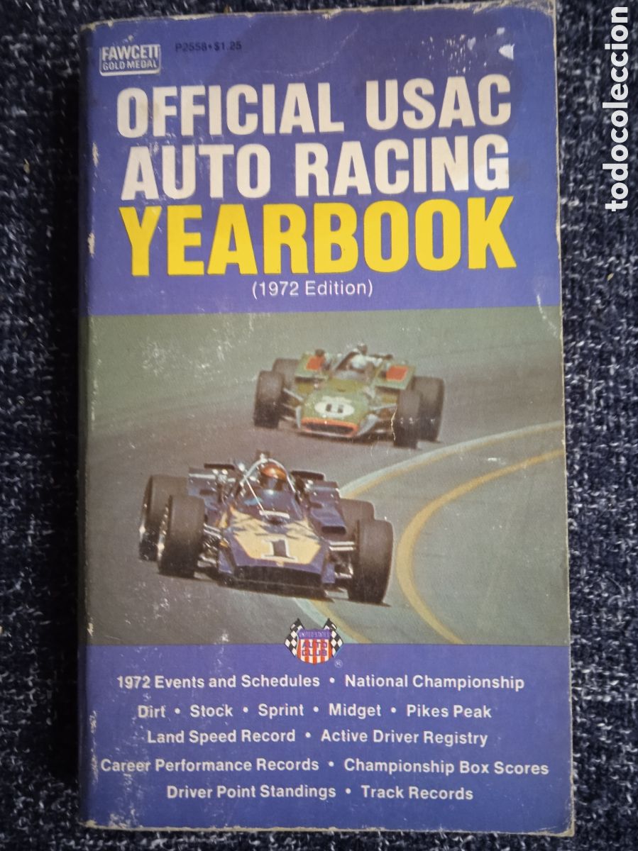 Libros de segunda mano: Official USAC Auto Racing Yearbook 1972 Edition -EN INGLES