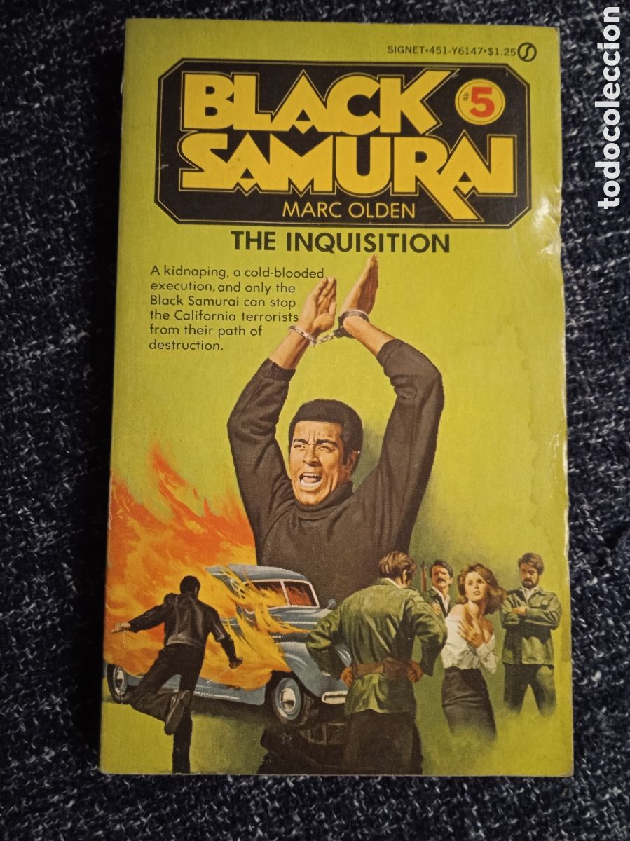 Libros de segunda mano: Black Samurai n&ordm; 5 The Inquisition / Marc. Olden -en ingles - ARTES MARCIALES