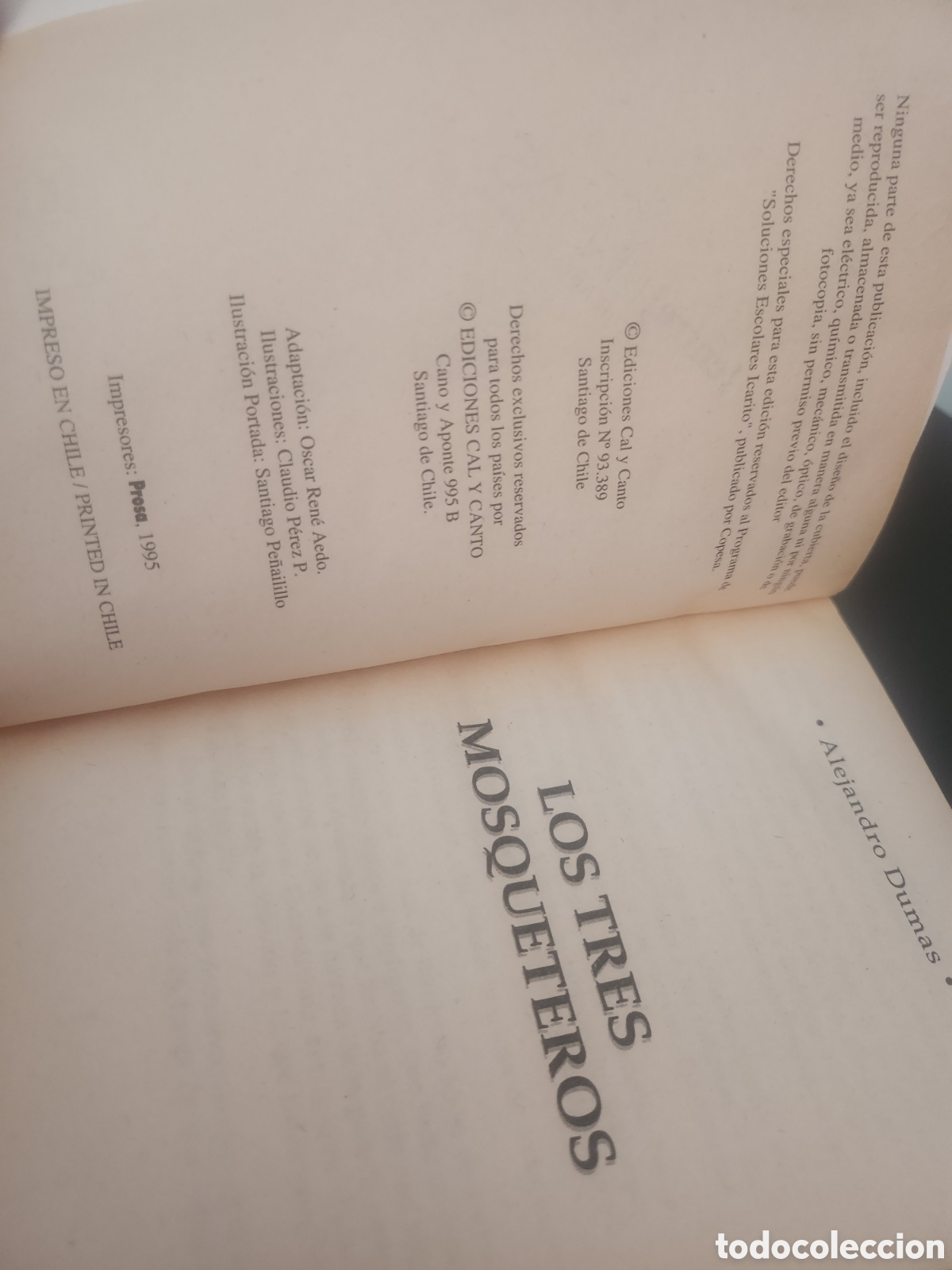 Libros de segunda mano: Los tres mosqueteros - pritt multifix Chile - Foto 2