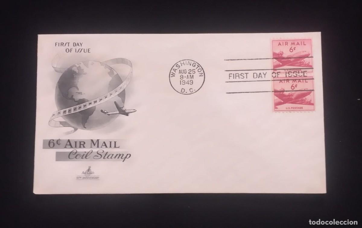 Libros de segunda mano: TS) 1949 UNITED STATES, FDC,AIRMAIL, COMMEMORATES THE 10TH ANNIVERSARY OF ART CRAFT,XF.