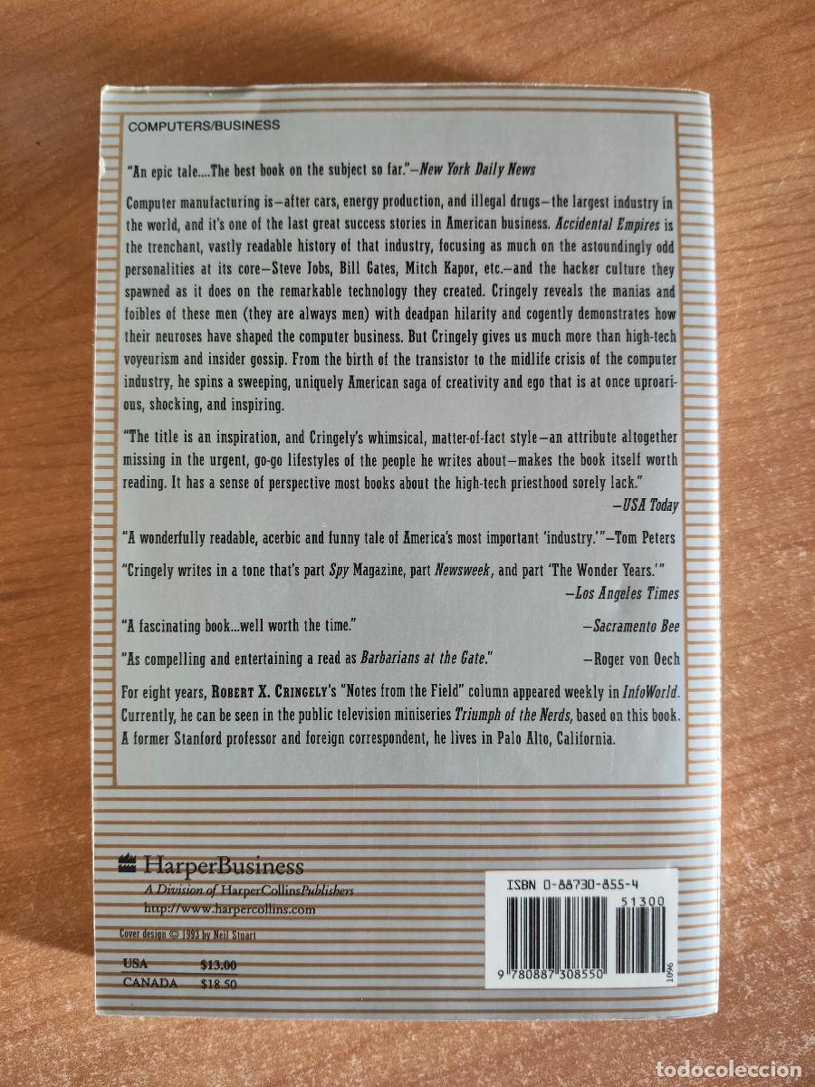 Libros de segunda mano: Accidental Empires - Robert X. Cringely - Foto 2