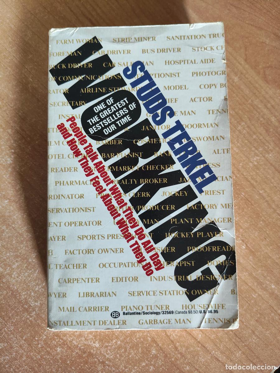 Libros de segunda mano: Working - Studs Terkel - Ballantine Books, 1985