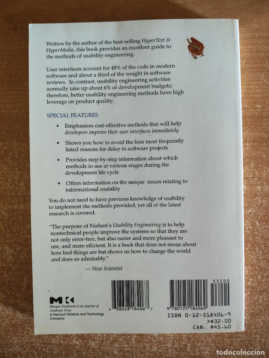 Libros de segunda mano: Usability Engineering - Jakob Nielsen - Morgan Kauffmann, 1993 - Foto 2