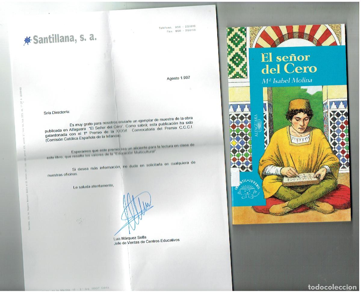 Libros de segunda mano: EL SE&Ntilde;OR DEL CERO. M&ordf; ISABEL MOLINA. JUVENIL-INFANTIL. ALFAGUARA, 1997.(ST/PR7)