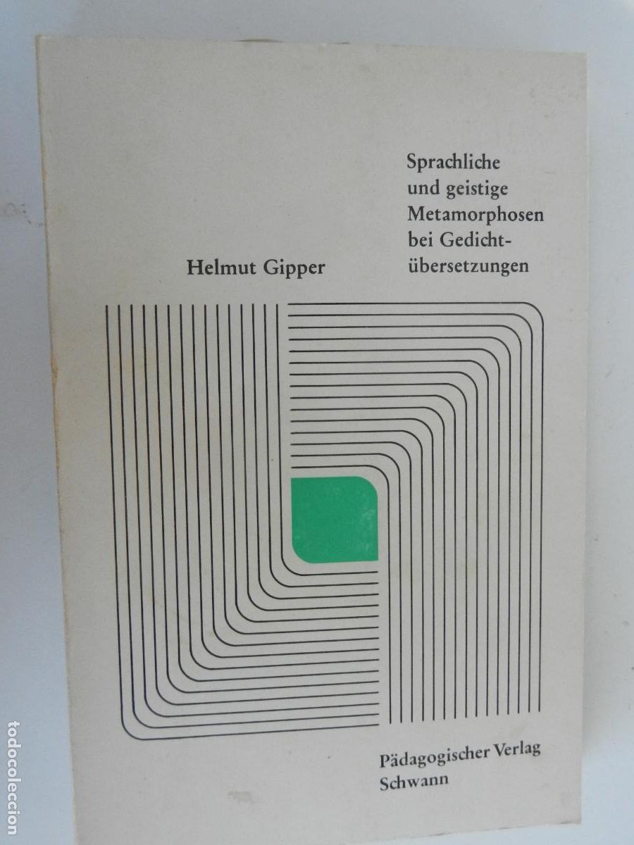 Libros de segunda mano: SPRACHLICHE UND GEISTIGE Metamorphosen bei Gedicht&uuml;bersetzungen- HELMUT GIPPER -1966 DUSELDORF