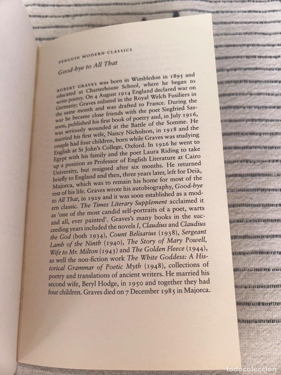 Libros de segunda mano: Robert Graves English Book - Foto 3