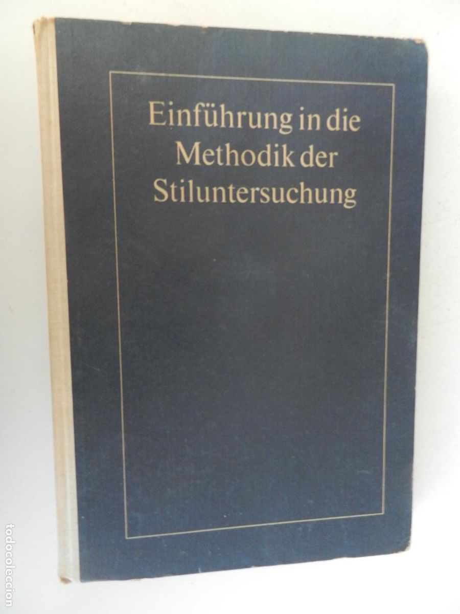 Libros de segunda mano: EINF&Uuml;HRUNG IN DIE METHODIK DER STILUNTERSUCHUNG --Georg Michel - VOLK UND WISSEN 1968 - EN ALEMAN
