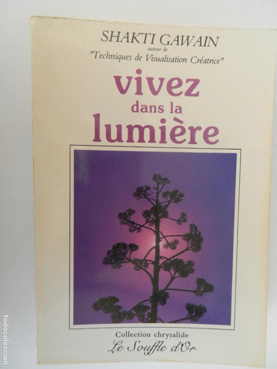 Libros de segunda mano: VIVEZ DANS LA LUMI&Egrave;RE - SHAKTI GAWAIN - EDITIONS LE SOUFFLE D'OR 1986.
