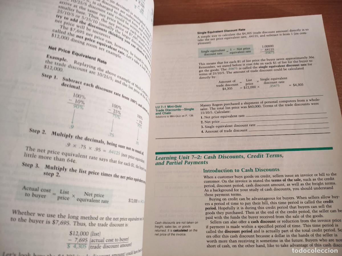 Libros de segunda mano: Practical Business Math Procedures - Jeffrey Slater - IRWIN, 1987 - Foto 2