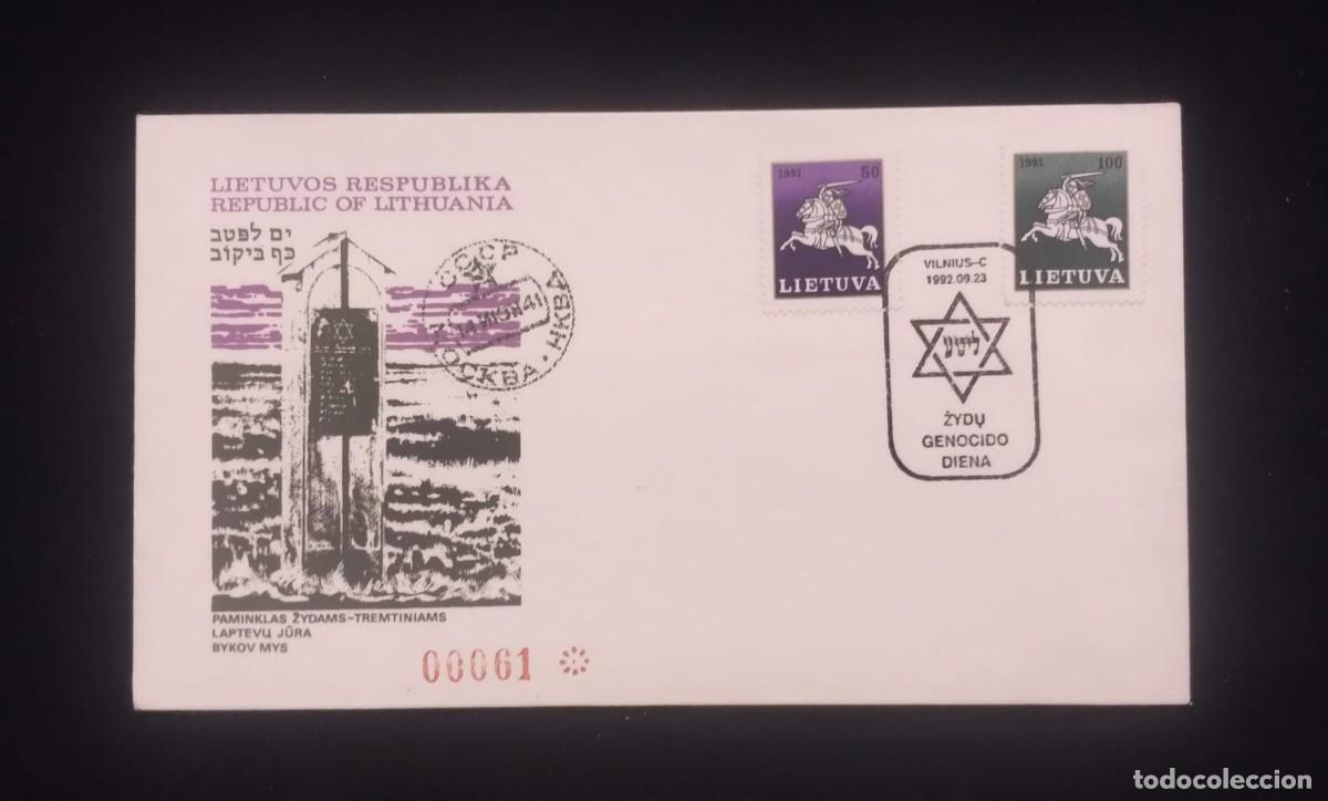 Libros de segunda mano: TS) 1992 LITHUANIA,POSTCARD,COMMEMORATION OF THE JEWISH HOLOCAUST IN LITHUANIA.