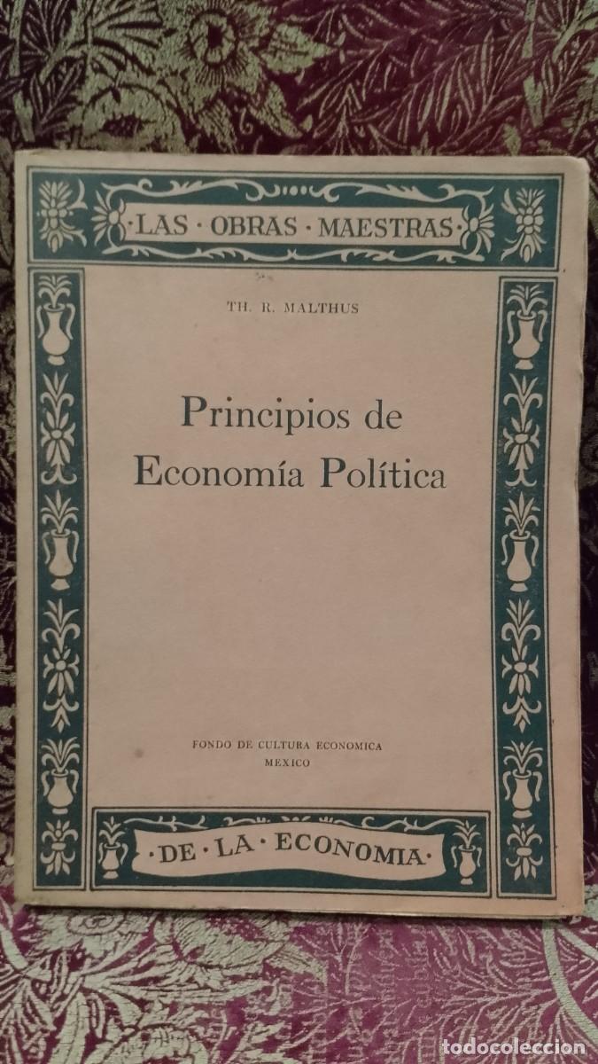 Libros de segunda mano: Principios de Econom&iacute;a Pol&iacute;tica 1946 Th. R. Malthus