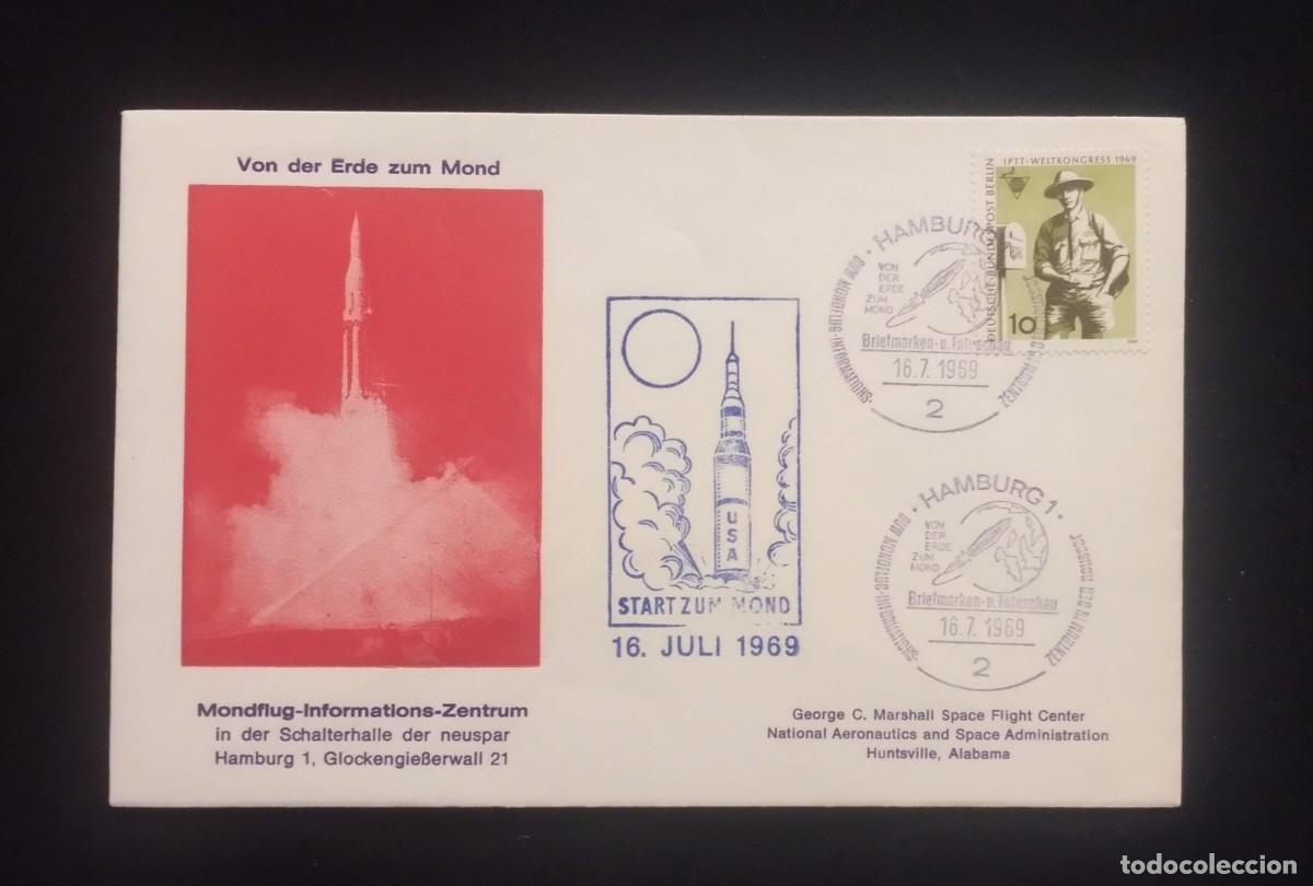 Libros de segunda mano: TS) 1969 GERMANY,COMMEMORATION OF THE LAUNCH OF THE U.S. APOLLO 11 SPACE MISSION, WITH A TRADITIONAL