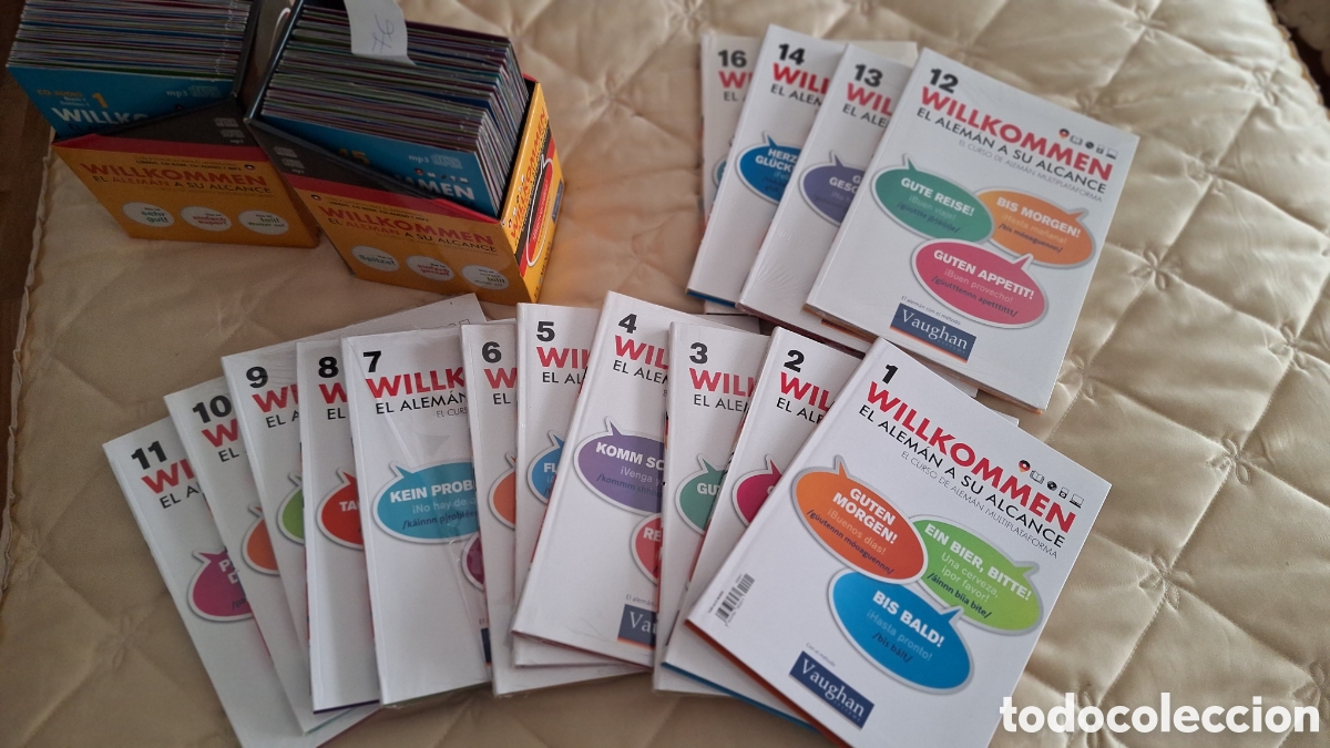 Libros de segunda mano: Curso alem&aacute;n WILLKOMMEN incompleto, de VAUGHAN