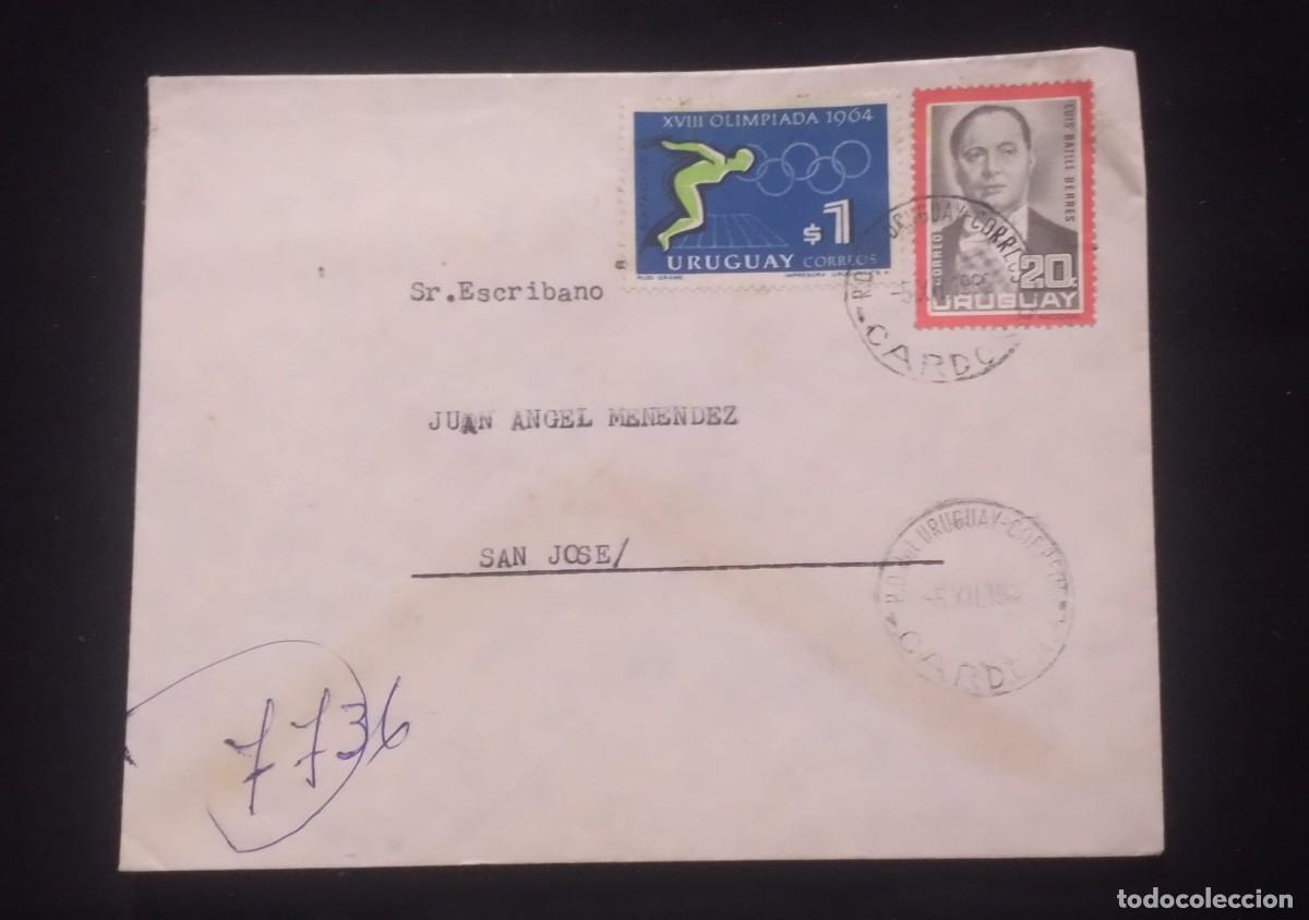 Libros de segunda mano: TS) 1965 URUGUAY,WITH THE 1964 XVIII OLYMPIAD AND THE PRESIDENT OF THE REPUBLIC, LUIS CONRADO BATLLE