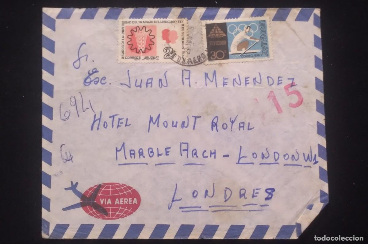 Libros de segunda mano: TS) CIRCA 1968 URUGUAY, AIRMAIL,WITH THE 25TH ANNIVERSARY OF THE UNIVERSITY OF LABOR AND THE OLYMPIC