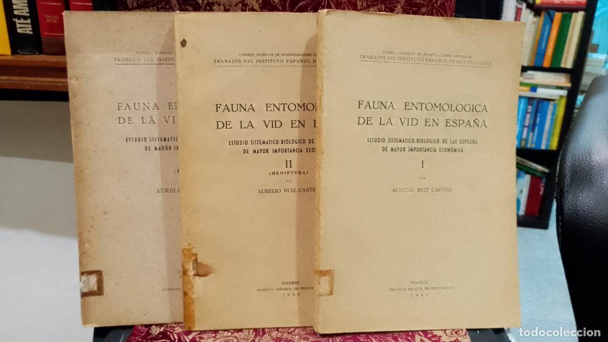 Libros de segunda mano: Fauna Entomologica de la Vid en Espa&ntilde;a 1943 Aurelio Luiz Castro