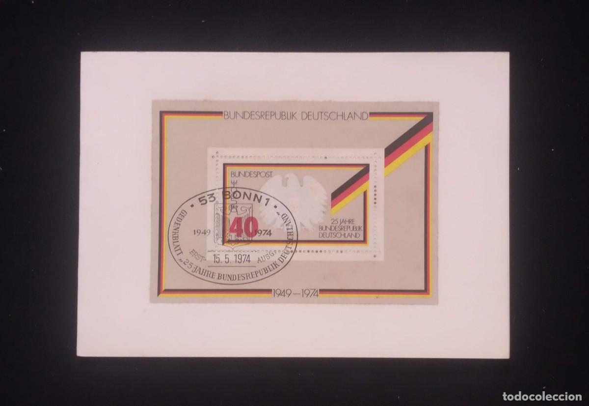 Libros de segunda mano: TS) 1974 GERMANY, FDC,WITH THE 25TH ANNIVERSARY OF THE FEDERAL REPUBLIC OF GERMANY,XF.